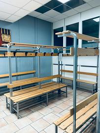 Panche spogliatoi centro sportivo