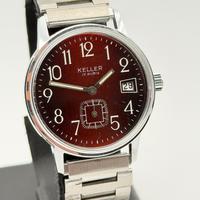 keller watch vintage swiss made nos 34mm