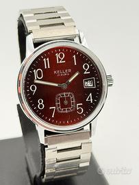 keller watch vintage swiss made nos 34mm