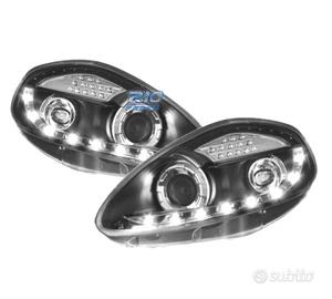 FARI FIAT GRANDE PUNTO 05-08 LUCE DIURNA FONDO NER