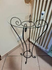 Tavolino grande in ferro battuto