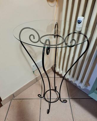 Tavolino grande in ferro battuto