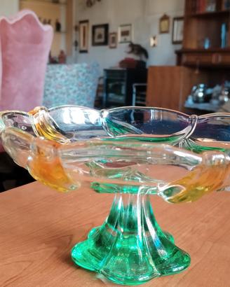 Splendida Alzata Vetro Artistico Walther Glas 