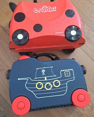 valigia trolley cavalcabile bambino

