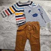 Completo: Pantalone, t-shirt e maglioncino bimbo