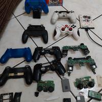 3controller ps4 + memoria esterna e accessori