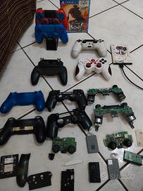 3controller ps4 + memoria esterna e accessori
