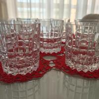 SET 7 BICCHIERI IN CRISTALLO
