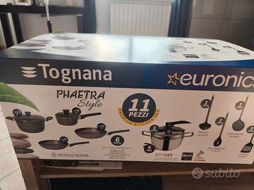 kit Pentola pressione + padelle Tognana NUOVO  