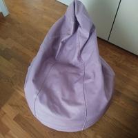 Sacco pouff lillà in simil pelle perfetto stato 