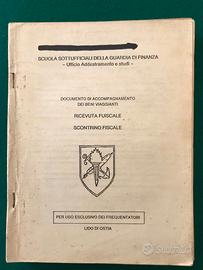 sinossi scontrino fiscale e ricevute GdiF. 1989-90