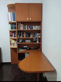 libreria con scrivania 