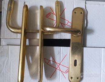 maniglie in ottone porta 