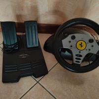 Volante Ferrari più pedali PS2 PS1 e compatibili