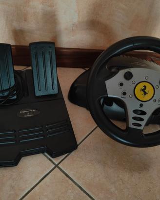 Volante Ferrari più pedali PS2 PS1 e compatibili