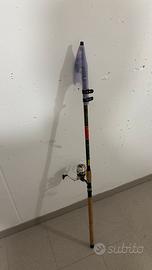 Canna da pesca + mulinello come nuova!