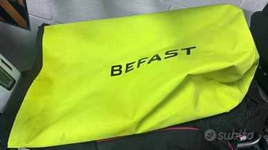 borse a rullo (tre) da moto giallo fluo