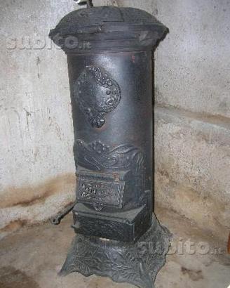 Stufa in ghisa a legna carbone tipo Parigina