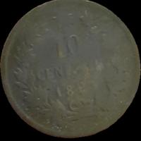 Moneta 10 centesimi 1866