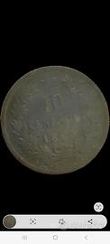 Moneta 10 centesimi 1866