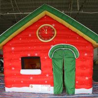 Casa Babbo Natale Gonfiabile Stampata