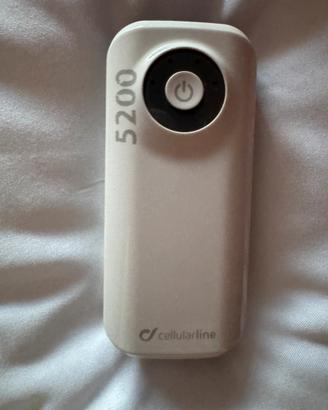Powerbank Cellularline Freepower Dual 5200 bianco