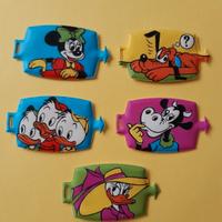 5 figurine plasteco formaggino Mio con "aggancio"