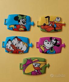 5 figurine plasteco formaggino Mio con "aggancio"