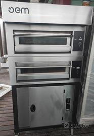 forno pizza, impastatrice, camera lievitazione