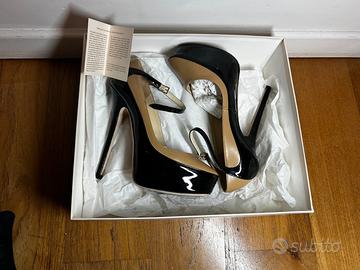 Jimmy Choo Siskin vitello vernice nude