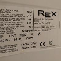 oggetti interno frigo e congelator REX RC 340 BSEX