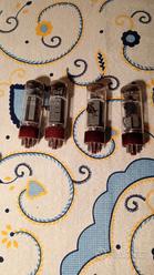 Quartetto El 34 Tubi-valvole Philips Miniwatt  			
