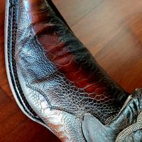 STIVALI IN ZAMPA DI STRUZZO.  TG. 9 1/2