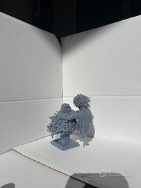 Sansone e il Leone scultura resina stampa 3D