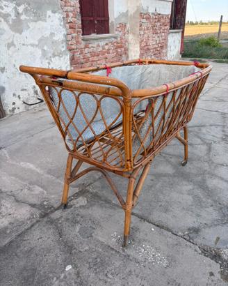Culla vintage vimini