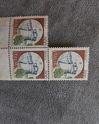 francobolli 500 lire