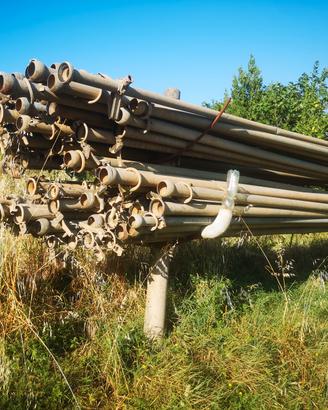 tubi in alluminio zingato per irrigazione 