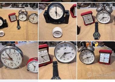 Vecchie sveglie e orologio