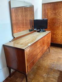 comò vintage con specchio – 6 cassetti
