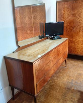 comò vintage con specchio – 6 cassetti