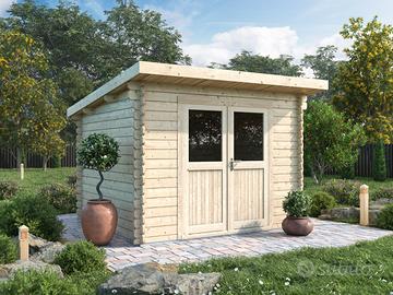 CASETTA IN LEGNO 3x2,5 PORTA DOPPIA MONOFALDA-34mm