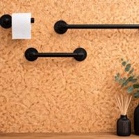 Set bagno stile industrial basic nero