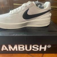 Nike Air Force 1 low (bianche logo nero)X Ambush