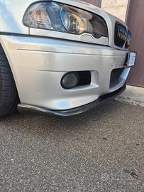 BMW M3 E46 sotto paraurti lip splitter carbonio