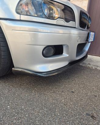 BMW M3 E46 sotto paraurti lip splitter carbonio
