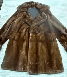 Giaccone pelliccia di visone reversibile vintage