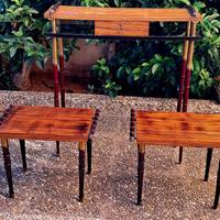 console e due tavolini Design Anni6070