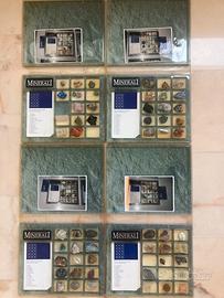 Collezione minerali Bolaffi 64 pezzi