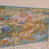 Cornice azzurra con puzzle 1500 pezzi