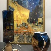 Quadro + vaso + Abat-jour Van Gogh